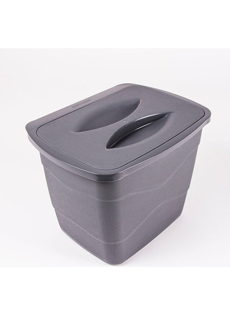 Dükkanönü Decobella Lid Trash Can Cabinet Cover Practical Trash Can 
