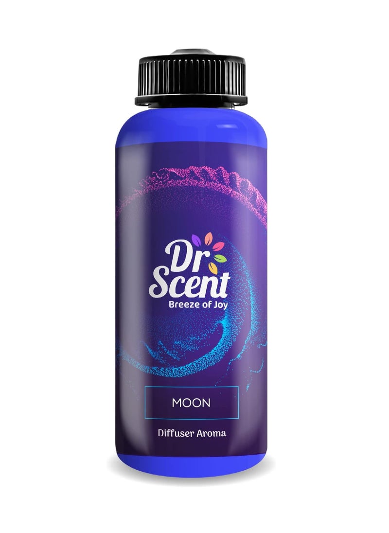 Dr Scent Diffuser Aroma Moon, Feel the Fresh Notes Lime and Bergamot, Blending with Intense Notes rich and Sweet Amber and Patchouli (500ml)  - Image 1