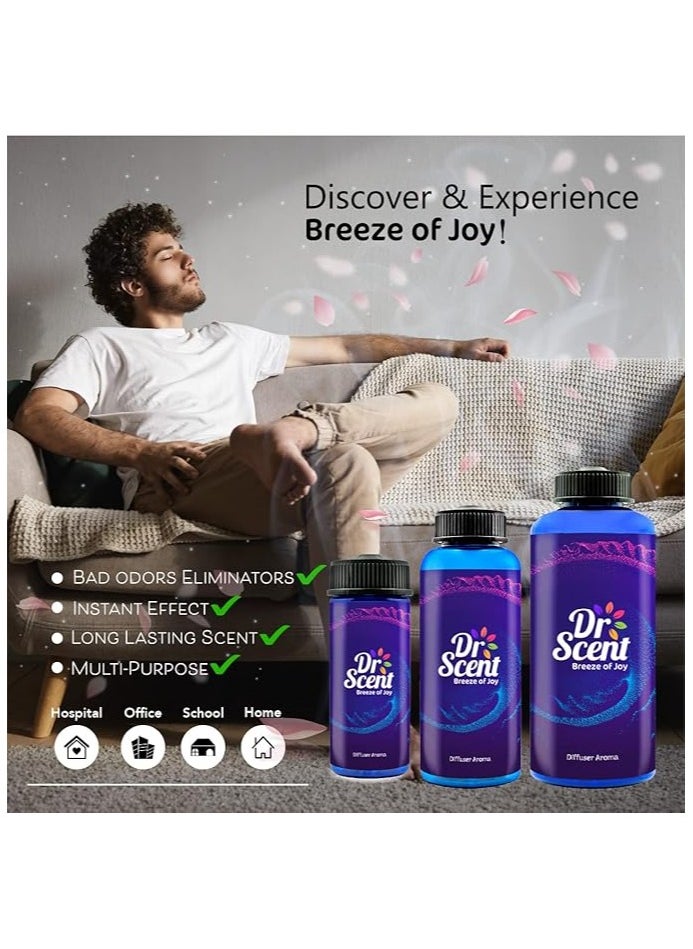 Dr Scent Diffuser Aroma Moon, Feel the Fresh Notes Lime and Bergamot, Blending with Intense Notes rich and Sweet Amber and Patchouli (500ml)  - Image 3