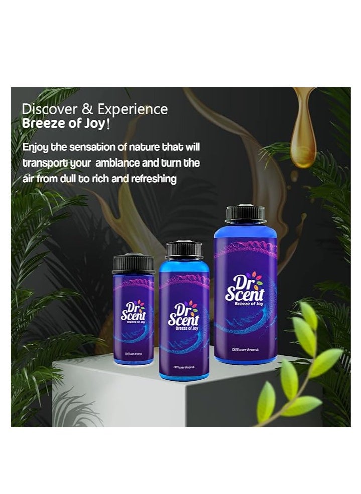 Dr Scent Diffuser Aroma Moon, Feel the Fresh Notes Lime and Bergamot, Blending with Intense Notes rich and Sweet Amber and Patchouli (500ml)  - Image 4