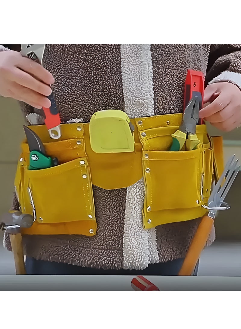 ABBASALI Double Leather Carpenter Tool Belt (Empty Bag)  - Image 1
