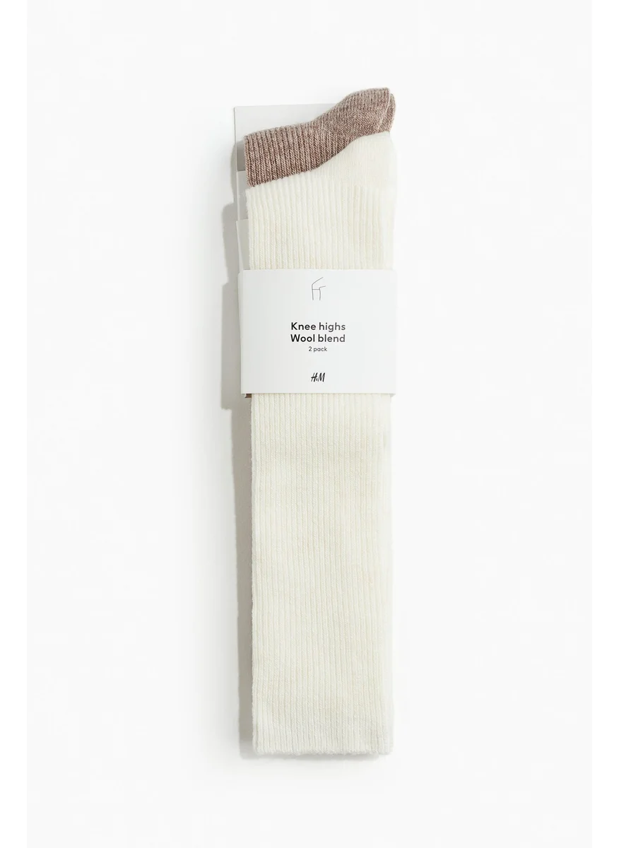 H&M 2-Pack Knee-High Socks