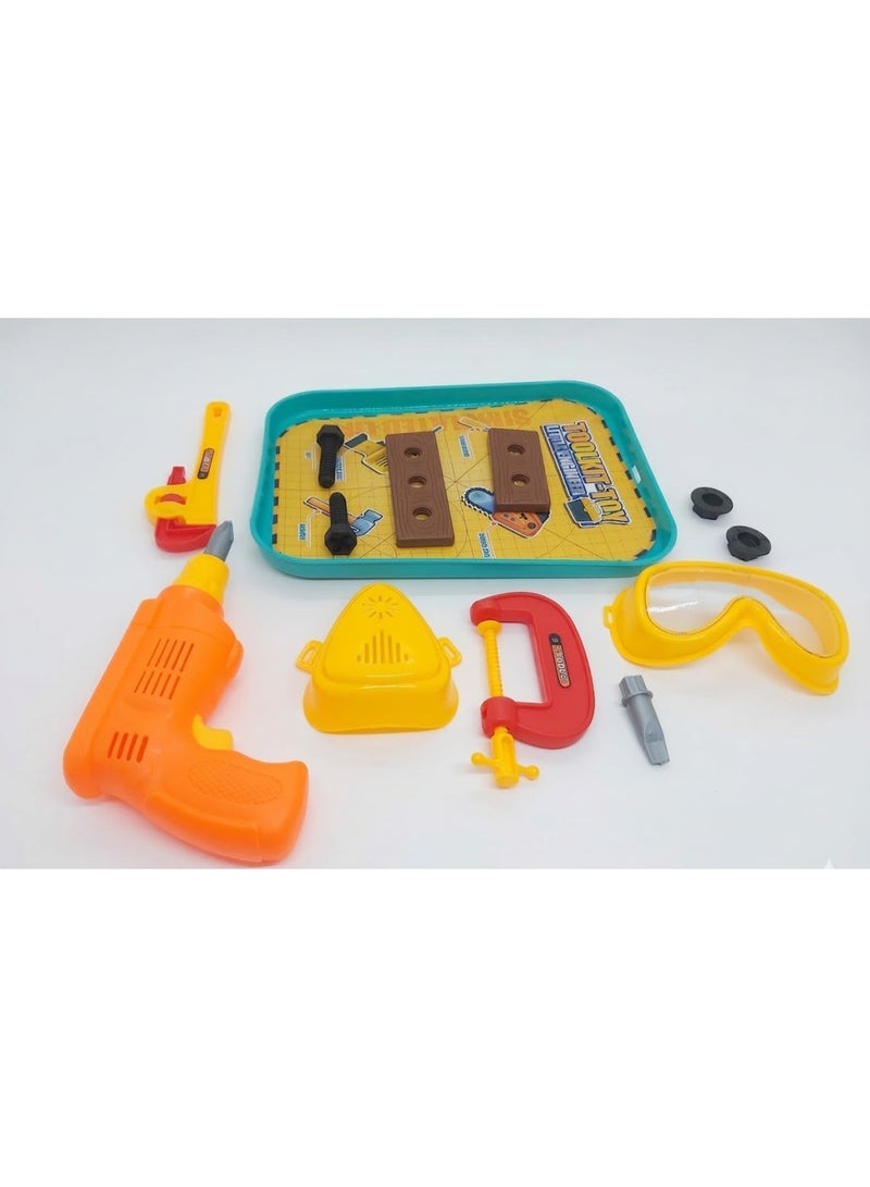 Kids Carpenter Tool Set – Educational Construction & Repair Tools with Safety Goggles - Image 3
