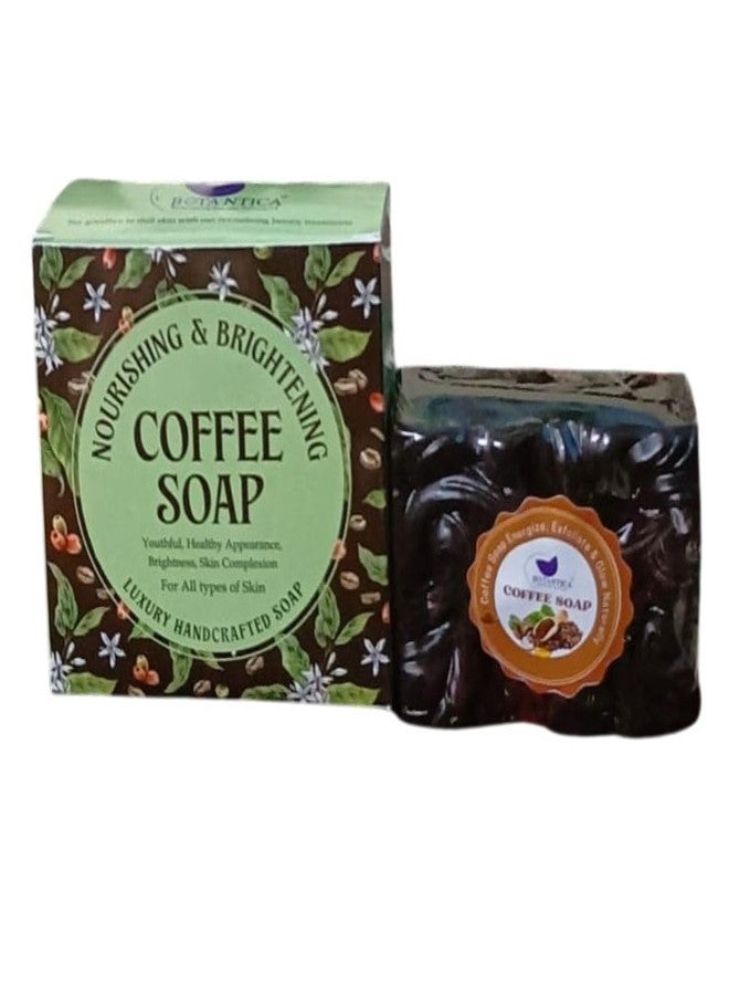 BOTANTICA Exfoliating Coffee Handmade Soap With Refreshing Aroma For Perfectly Clean, Brightening Skin (100 g) - Image 2