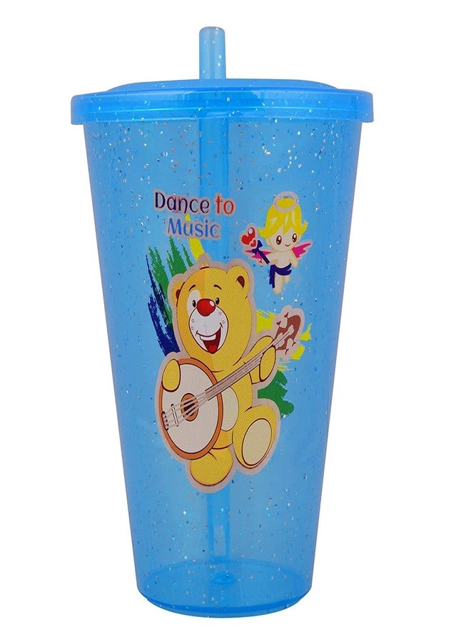 faas BPA Free Sipper Glass with Straw and Lid for Kids Easy to sip The Water - Pack of 4, faas-1209 (Multicolor) - Image 5