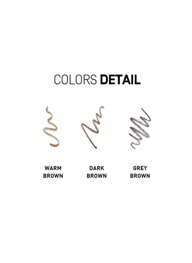 HEME heme Waterproof Slim Brow Pencil- Warm Brown 0.09g- 1.5mm ultra-fine refill delicately traces the peaks and tails of eyebrows  - Image 3