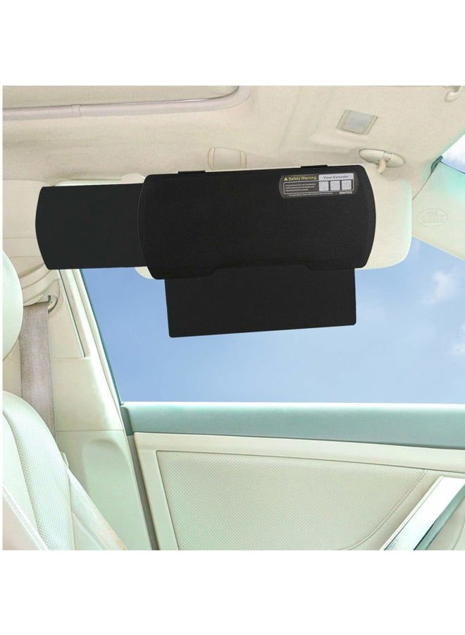 WANPOOL Car Visor Sunshade Extender, Window Shade, Anti-Glare Sun Blocker for Driver or Front Seat Passenger,1 Piece (Black) - Image 3