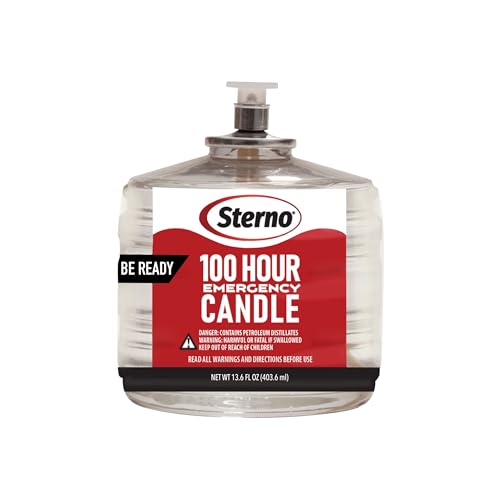 Sterno 100-Hour Emergency Candles - Long Burning Unscented Candles for Emergencies and Power Outages - Burns Up to 100 Hours - Set of 6 - Clean Burning Liquid Paraffin - Image 2