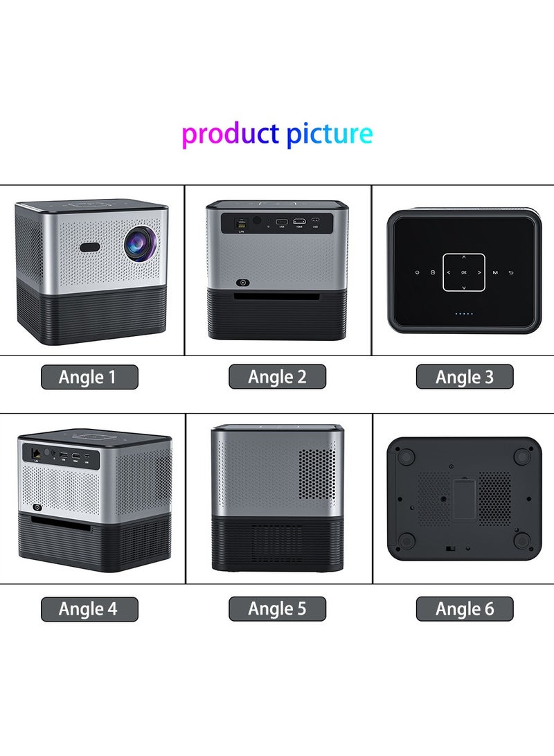 general Classic Projector X3 Max Smart Portable Projector HD 4K / Screen Mirroring / Electric Focus + 4-Point Keystone Correction / Unique Speaker Cavity / Two-Way Bluetooth Connection / Multiple Compatible lnterfaces Home Theater, Playing Games, Outdoor Cinema, Conference Presentation - Image 2