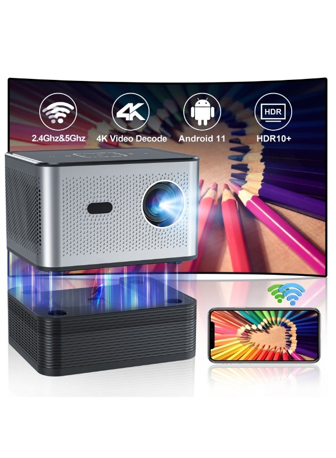 general Classic Projector X3 Max Smart Portable Projector HD 4K / Screen Mirroring / Electric Focus + 4-Point Keystone Correction / Unique Speaker Cavity / Two-Way Bluetooth Connection / Multiple Compatible lnterfaces Home Theater, Playing Games, Outdoor Cinema, Conference Presentation - Image 5