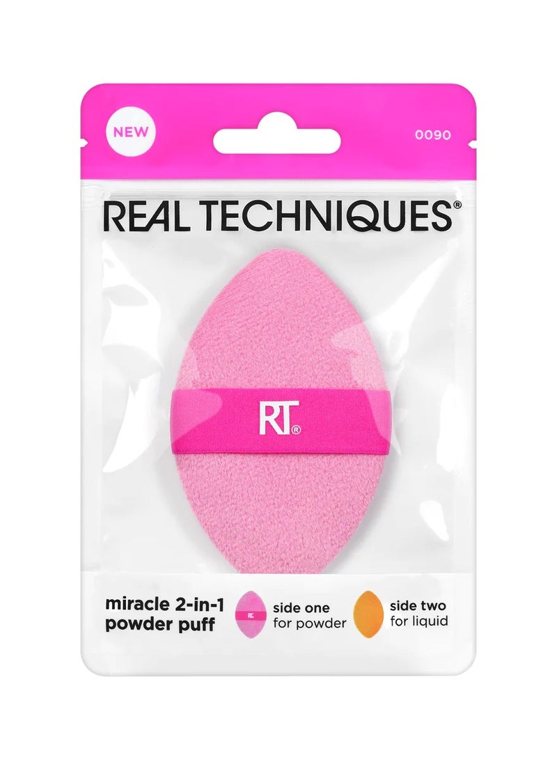 REAL TECHNIQUES Miracle 2-In-1 Powder Puff Multicolour - Image 1