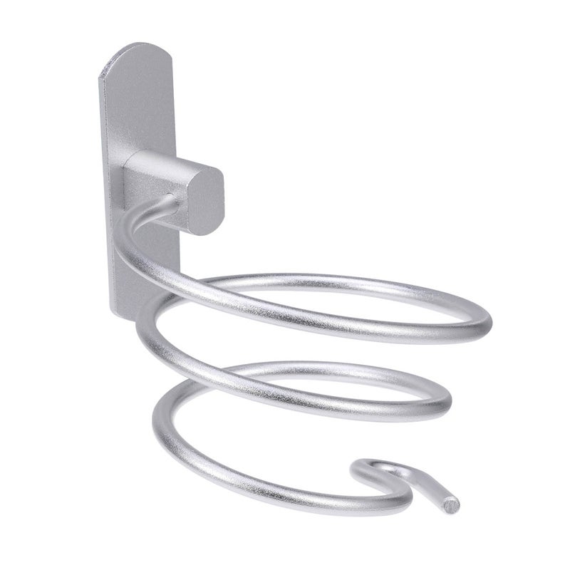1pc Aluminum Hair Dryer Holder Wall Mounted Hair Blower Bracket Hardware Holder for Bathroom - Image 1