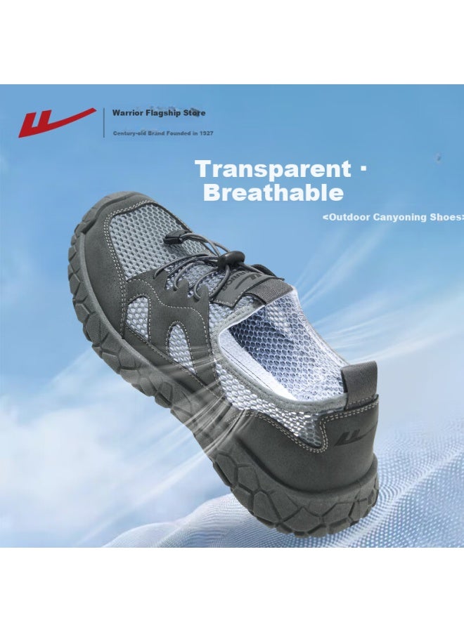 Warrior Men'S Summer Breathable Beach Casual Outdoor Water Shoes W-3968 Grey Size 41 - Image 1