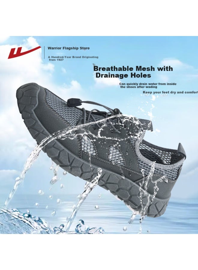 Warrior Men'S Summer Breathable Beach Casual Outdoor Water Shoes W-3968 Grey Size 41 - Image 2
