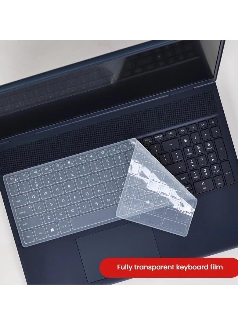 Compatible with 16'' Dell Alienware 16X Aurora AC16251 (2025),Full Transparency Silicone Laptop Keyboard Cover and Scratch Resistant Screen Film - Image 5