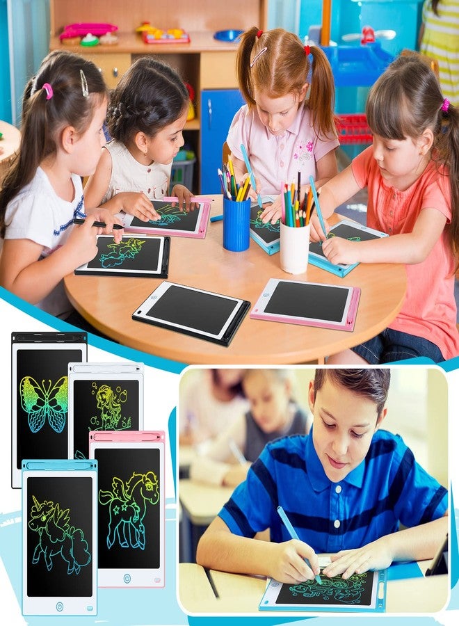 Epakh 16 PCS LCD Writing Tablet for Kids - 8.5 Inch Reusable Writing Board Drawing Doodle Pad Gift for Girl & Boy, Toddlers, Back to School, Birthday Party Favors(Black, White, Light Blue, Light Red) - Image 4