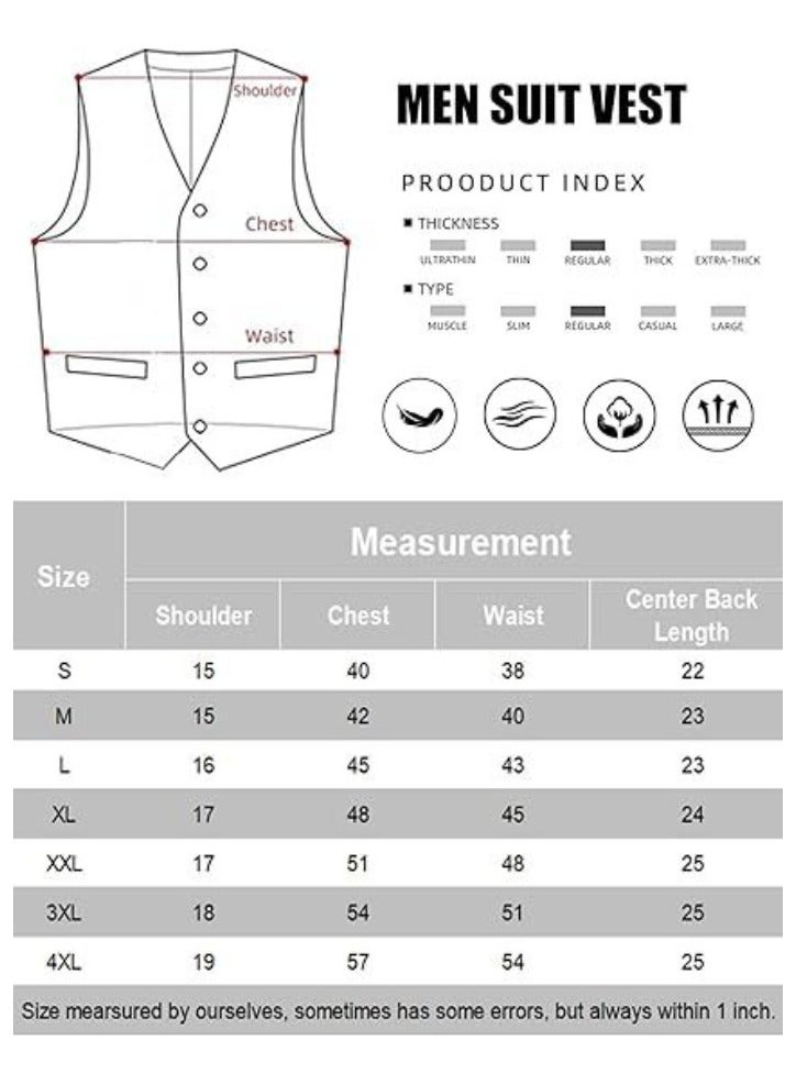 KUYING New Men's British Fashion Slim Fit Suit Vest  - Image 2