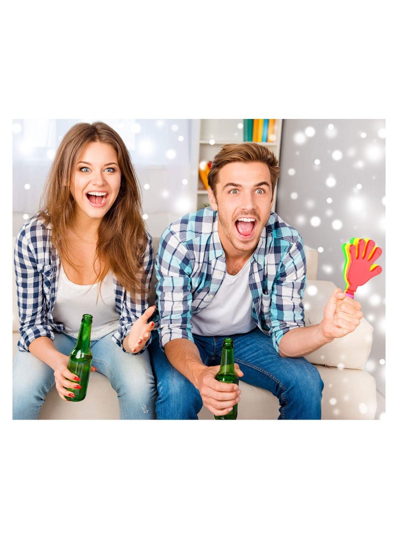 KASTWAVE Hand Clappers 40 Pieces Plastic Hand Clappers Noise Makers Noisemaker Game Accessories for Fiesta Party Birthday Favors and Supplies, 7.5 Inch - Image 4