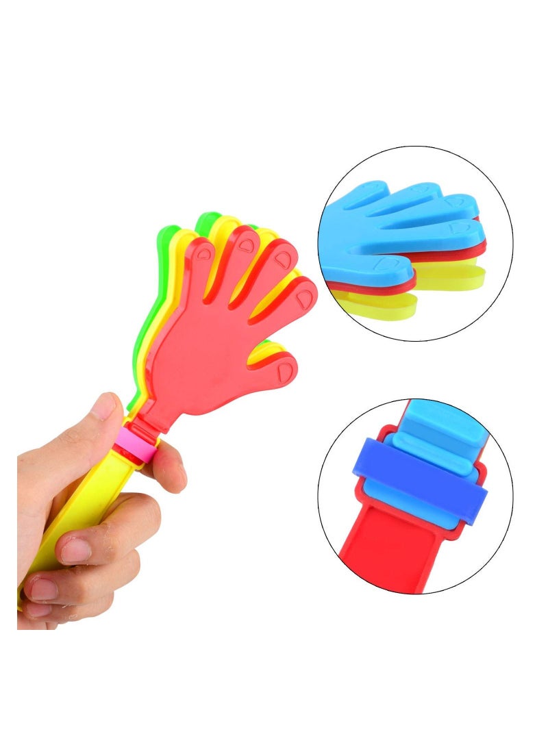 KASTWAVE Hand Clappers 40 Pieces Plastic Hand Clappers Noise Makers Noisemaker Game Accessories for Fiesta Party Birthday Favors and Supplies, 7.5 Inch - Image 2