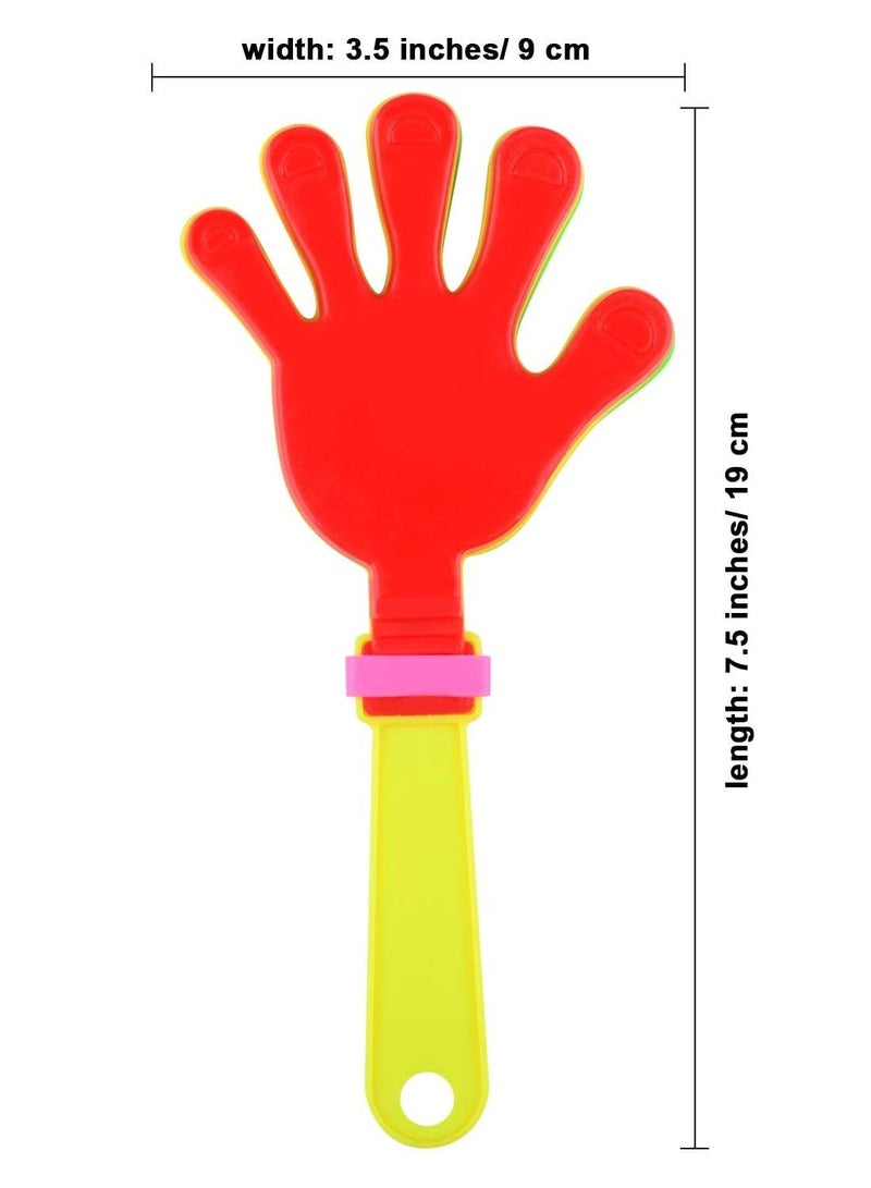 KASTWAVE Hand Clappers 40 Pieces Plastic Hand Clappers Noise Makers Noisemaker Game Accessories for Fiesta Party Birthday Favors and Supplies, 7.5 Inch - Image 5