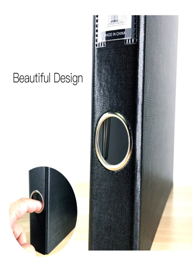 A4 3-Ring Binder Document Organizer Storage Durable File Folder Stationery Gift for Business Office School - Image 5