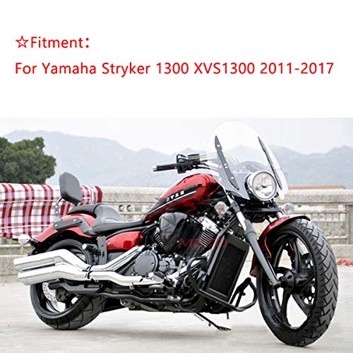 Motorcycle Upgrader Motorcycle Passenger Sissy Bar Backrest + Luggage Rack for Yamaha Stryker 1300 XVS1300 2011-2017 - Image 2
