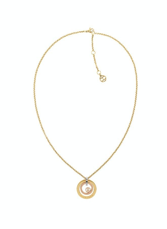 TOMMY HILFIGER Loop Women Triple-tone Stainless Steel Pendant Necklaces - 2780537  - Image 1