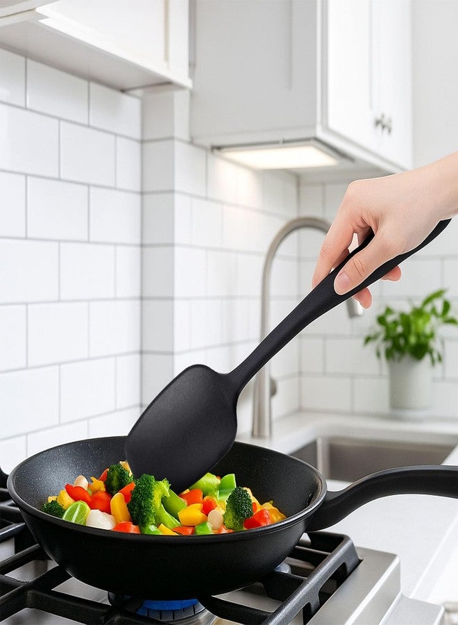 HANSGO Silicone Spatula Set, 6 PCS Food Grade Kitchen Utensils with Silicone Brush, 480°F Heat Resistant Non Stick Rubber Spatula for Scraping, Cake Baking, Cooking, Mixing, Dishwasher Safe - Image 5