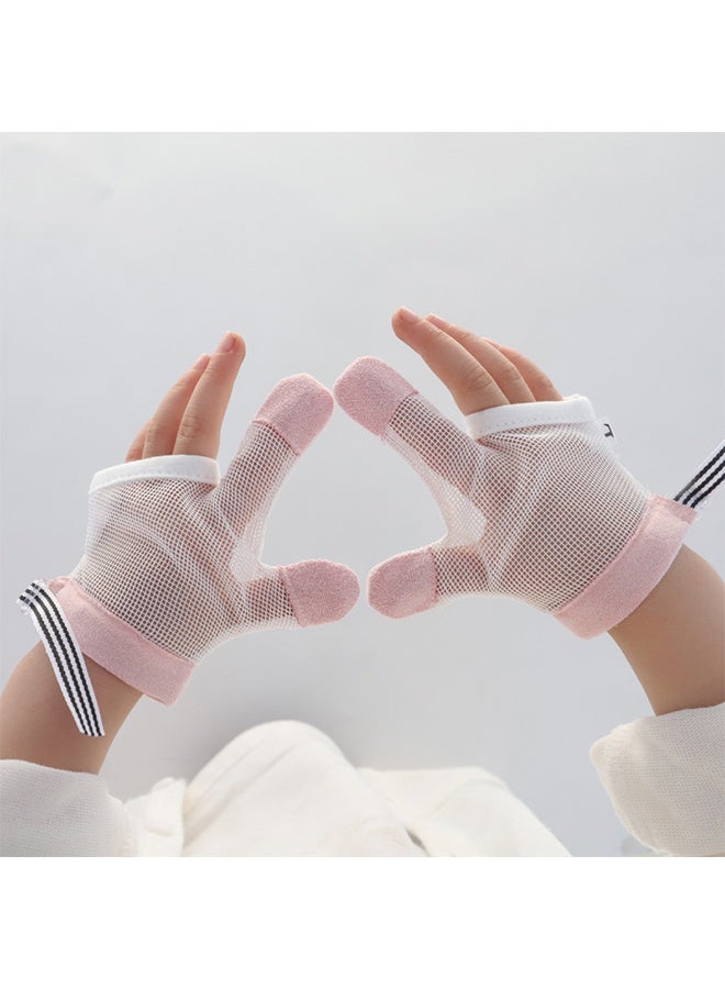 Stop Thumb Sucting, 1 Pair Baby Anti Eating Gloves No Scratch Breathable Finger Thumb Protector Thumb Sucting Stop for Kids Stop Thumb Fingers Sucting - Image 3