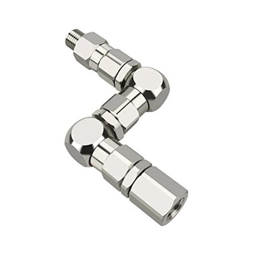 ZHUITU 1/4" Z-Type Rotary Joint Paint Sprayer Pump Accessory - Z-Swivel 6500PSI Stainless Steel 360 Universal Rotation Connector - Image 1