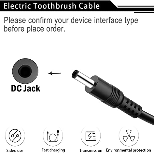 SIOCEN Charger Cable for Fairywill Sonic Electric Toothbrush FW917 SG508 FW508 FW507 FWP11 FWD1 FWD3 FWD7 FWD8 FWE11 FWT9 P11,Dnsly,Vekkia,Gloridea,Mornwell,Power Supply Electric Toothbrush Charging Cord - Image 3
