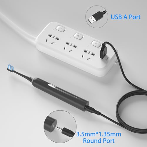 SIOCEN Charger Cable for Fairywill Sonic Electric Toothbrush FW917 SG508 FW508 FW507 FWP11 FWD1 FWD3 FWD7 FWD8 FWE11 FWT9 P11,Dnsly,Vekkia,Gloridea,Mornwell,Power Supply Electric Toothbrush Charging Cord - Image 2