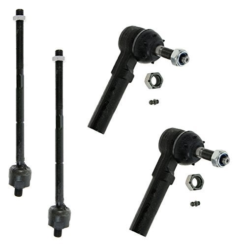 TRQ Front Tie Rod Set Compatible with 2001-2010 Chrysler PT Cruiser 2000-2005 Dodge Neon 2000-2001 Plymouth - Image 1