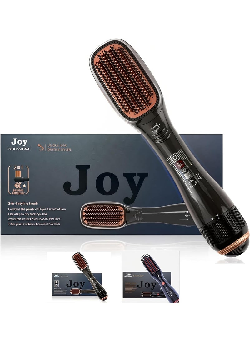 JOY CARE Joy Professional 2 in 1 Hot Air Styling Comb, Air Styling & Drying System, Multi Style Hair Styling Brush, Hair Dryer and Hair Straightener - Image 1