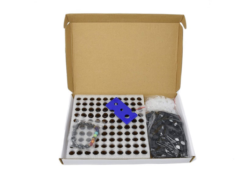 Simply Essential Solutions 100pcs 1ml (1/4 dram) Amber Mini Glass Bottle 1cc Amber Sample Vial Small Essential Oil Bottle Travel Must + one 7 Chakra Bracelet with Volcanic Lava for essential oil diffusing - Image 2