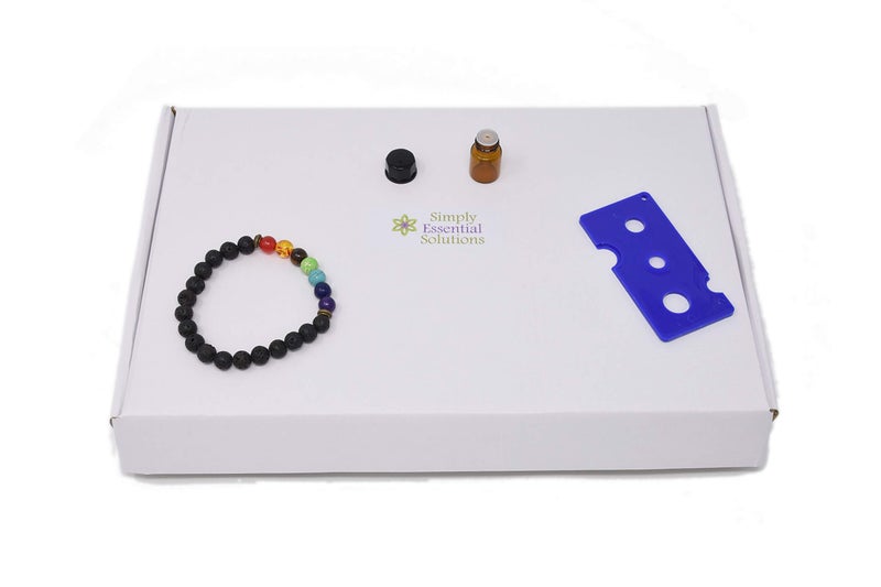 Simply Essential Solutions 100pcs 1ml (1/4 dram) Amber Mini Glass Bottle 1cc Amber Sample Vial Small Essential Oil Bottle Travel Must + one 7 Chakra Bracelet with Volcanic Lava for essential oil diffusing - Image 1