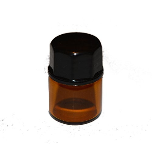 Simply Essential Solutions 100pcs 1ml (1/4 dram) Amber Mini Glass Bottle 1cc Amber Sample Vial Small Essential Oil Bottle Travel Must + one 7 Chakra Bracelet with Volcanic Lava for essential oil diffusing - Image 5