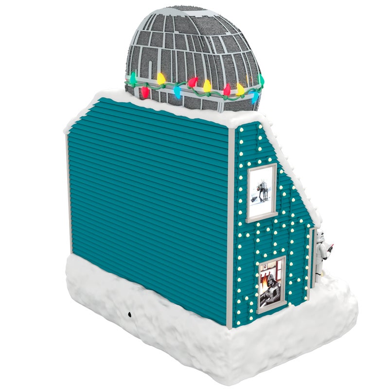 Hallmark Keepsake هولمارك تذكار زخرفة عيد الميلاد وتخزين حرب النجوم: A New Hope Darth Vader's Tie Fighter مع هدايا خفيفة وصوتية لمحبي Star Wars - Image 2