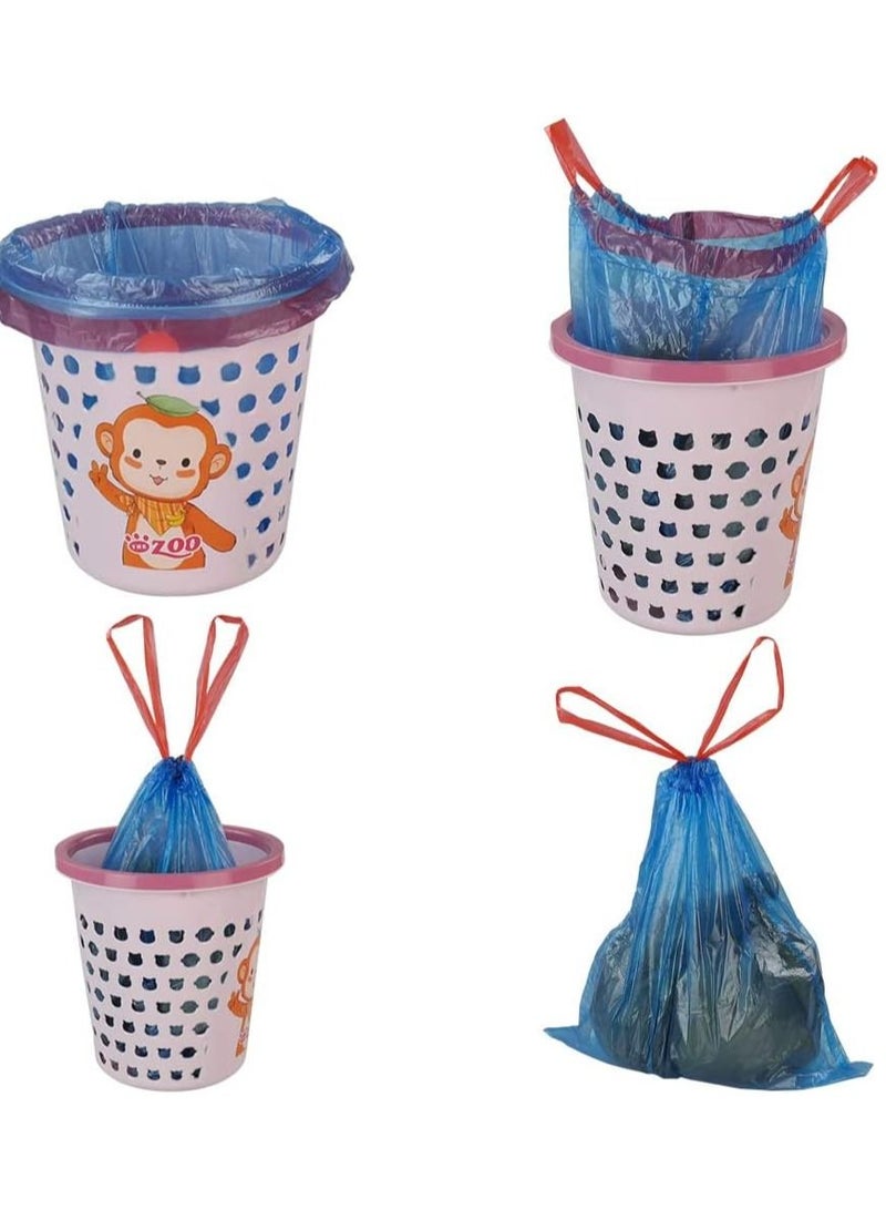 Kitchen Garbage Bags Blue 75 PCS Bags