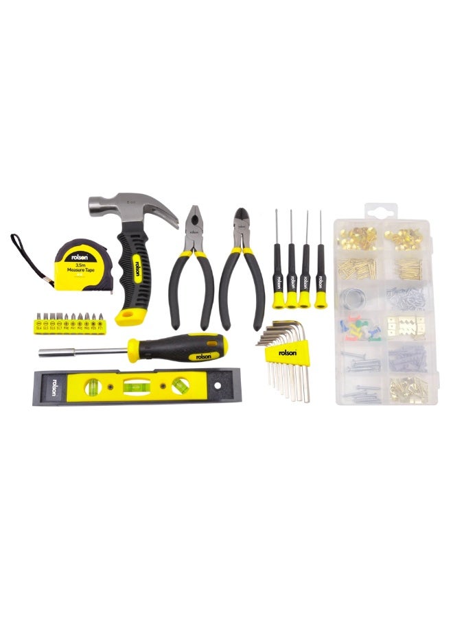 Rolson 36796 30pc Home Tool Kit - Complete DIY Tool Set with Pliers, Hammer, Screwdrivers, Tape Measure, Hex Keys & Tool Bag - Image 2
