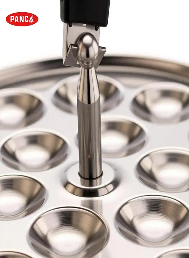 PANCA Stainless Steel Mini Idli Maker Stand Set of 3 Plates | 54 Idli Cavities Steamer Cooker | Small Idli Plates for Cooker, Dhokla, Idiyappam | Polished Idli Stand with Rod & Handle | South Indian - Image 4