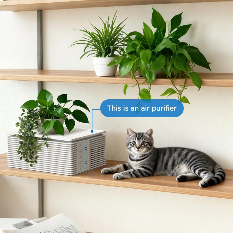 Mooka Air Purifiers for Home Large Room Up to 1300 FtÂ², MOOKA HEPA Air Purifier for Home Pets with Washable Pre-Filter, Fragrance, Air Cleaner for Pet Hair Odor in Bedroom, Dorm Room, Office, White - Image 2