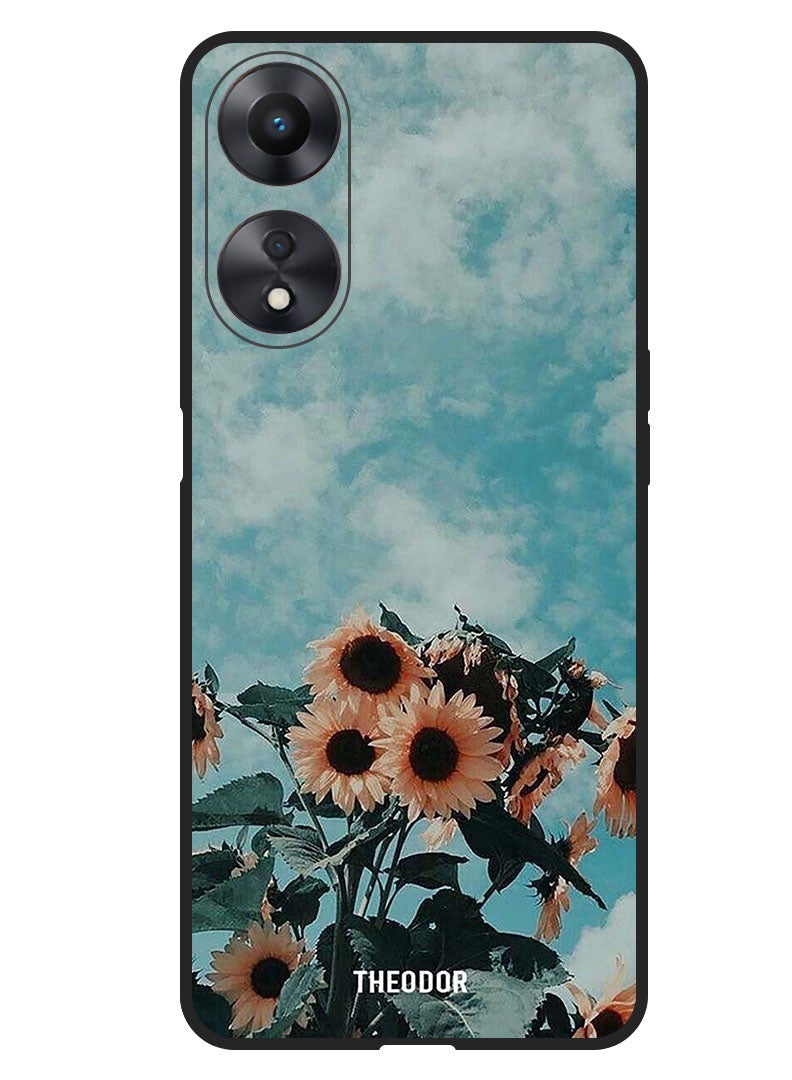 Theodor Protective Case Anti Scratch Shock Proof Bumper Cover For Oppo F23 5G Sunflower - Image 1