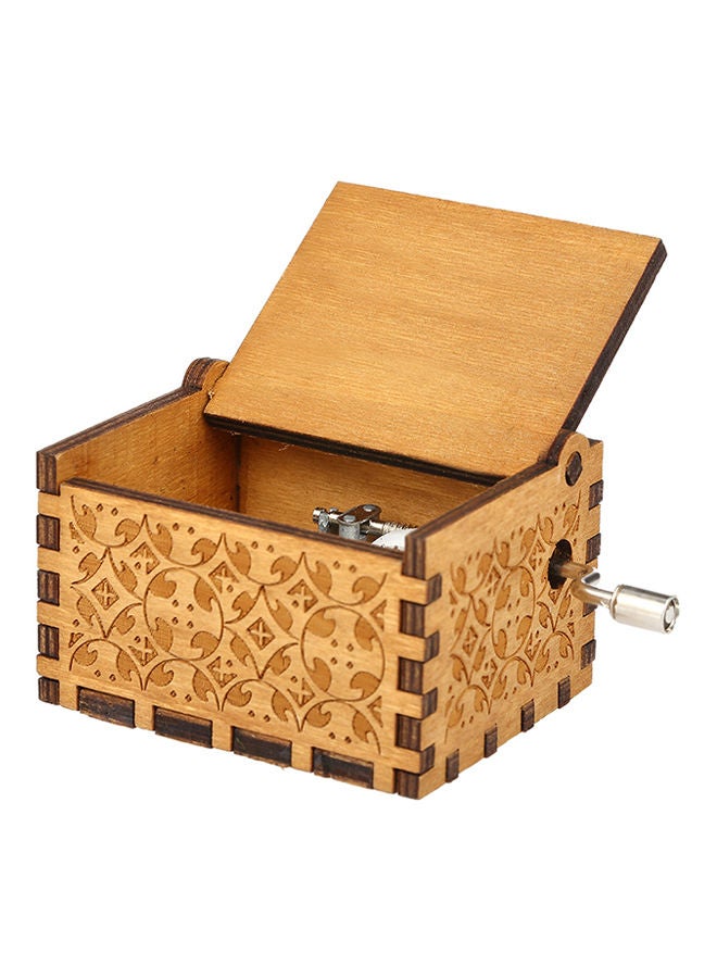 NIBEMINENT Vintage Wooden Theme Music Box V4128-T Yellow - Image 2