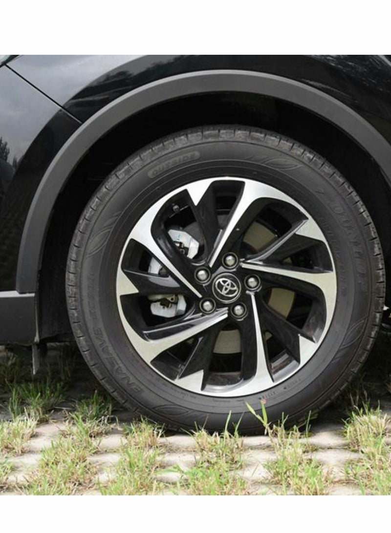 Generic Car Wheel Center Hub Caps for TOYOTA, Parts accessories Modified parts 4pcs Wheel Center Hub Cap Decorative Cover Kit for Camry, Sienna, Venza, Avalon, Corolla, Prius   Black, 62mm - Image 2