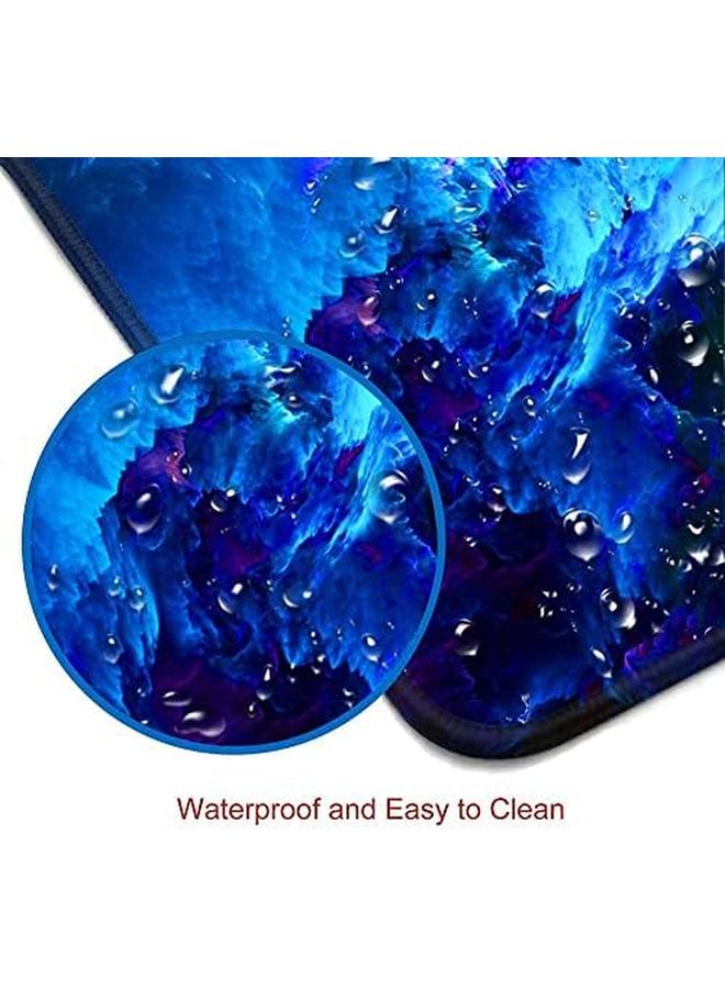 erorex Large Mouse Pad Big Gaming Mouse Pad With Stitched Edges Waterproof And Non Slip Desk Mat Xxl Extended Keyboard Pad For Home Office Accessories 31.5X11.8Inch Dazzling Galaxy - Image 4