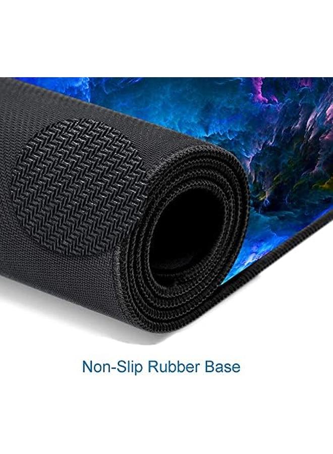 erorex Large Mouse Pad Big Gaming Mouse Pad With Stitched Edges Waterproof And Non Slip Desk Mat Xxl Extended Keyboard Pad For Home Office Accessories 31.5X11.8Inch Dazzling Galaxy - Image 2