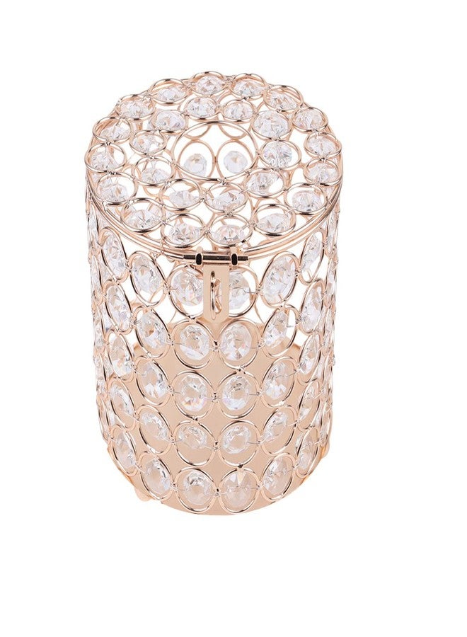 TOPBATHY Round Tissue Box Cover Crystal Toilet Paper Roll Holder Decorative for Bathroom Toilet Living Room Table Desk Office Home Car - Image 1
