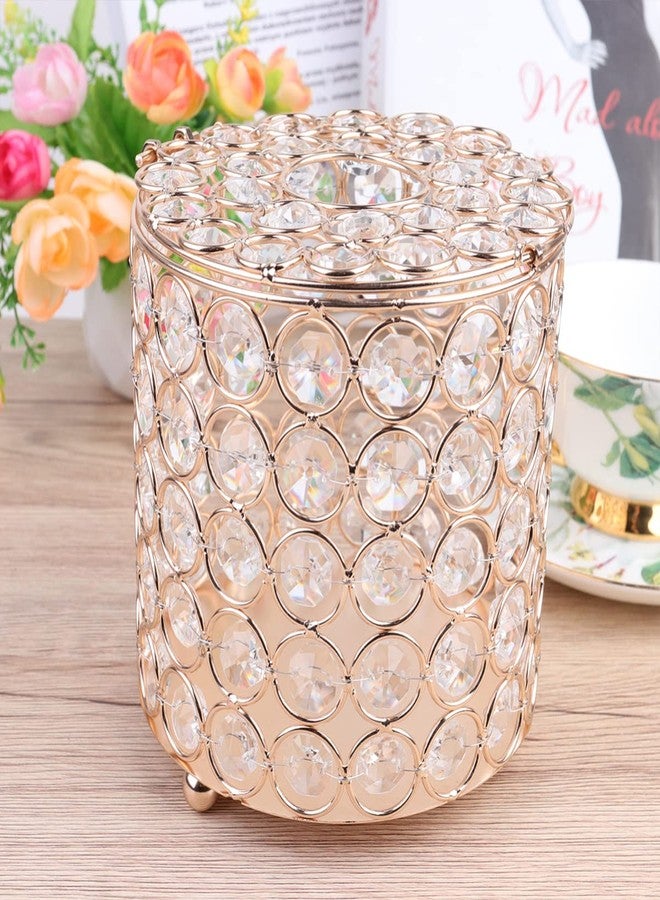 TOPBATHY Round Tissue Box Cover Crystal Toilet Paper Roll Holder Decorative for Bathroom Toilet Living Room Table Desk Office Home Car - Image 5