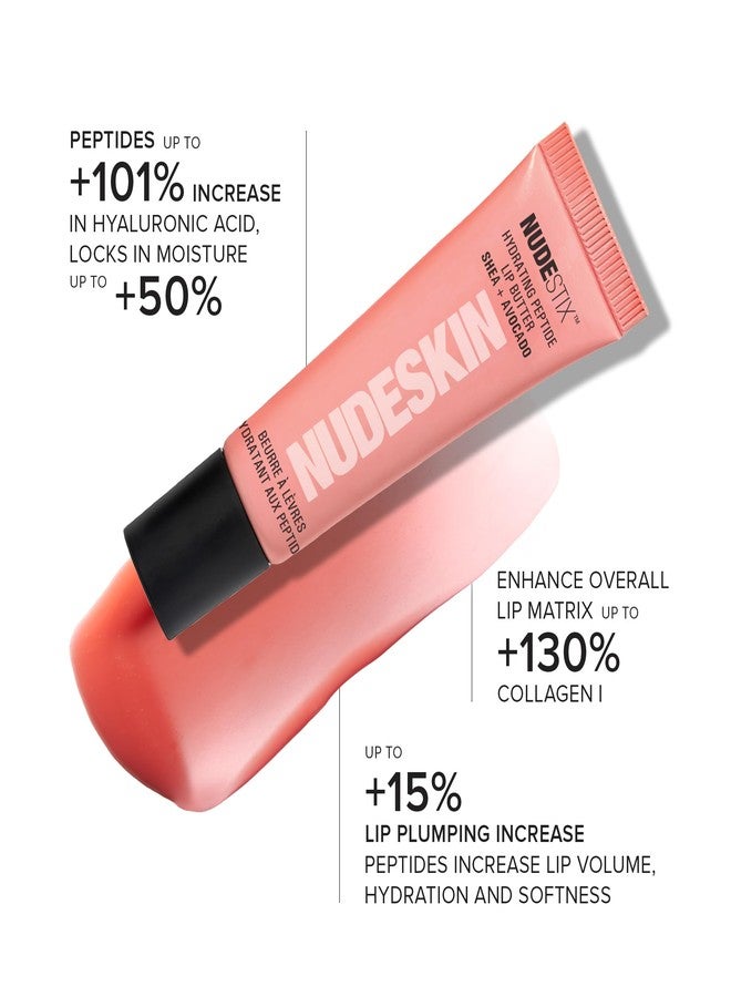 نوديستكس مجموعة مرطبات الشفاه Nudestix Hydrating Peptide Lip Butter Tint - مجموعة مرطبات شفاه لامعة من 3 قطع مع الأفوكادو وزبدة الشيا والببتيدات | ألوان شفاه نيود مرطبة وممتلئة | نظيفة، نباتية، وخالية من القسوة - Image 5